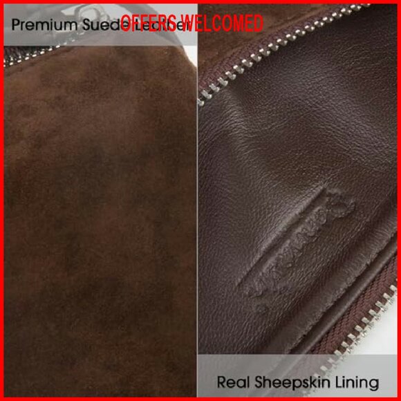 Premium Suede Leather Crossbody Bag, Small Hobo Shoulder Purse with Adjustable - Picture 6 of 8